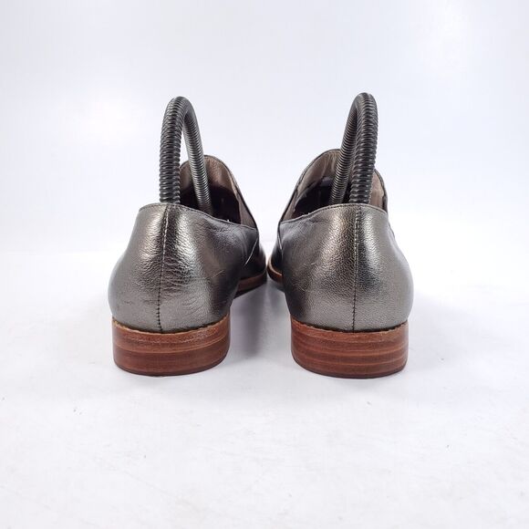 Matt Bernson Casual Slip On Loafer Flat Womens Size 7.5 Silver Brown - Picture 3 of 9